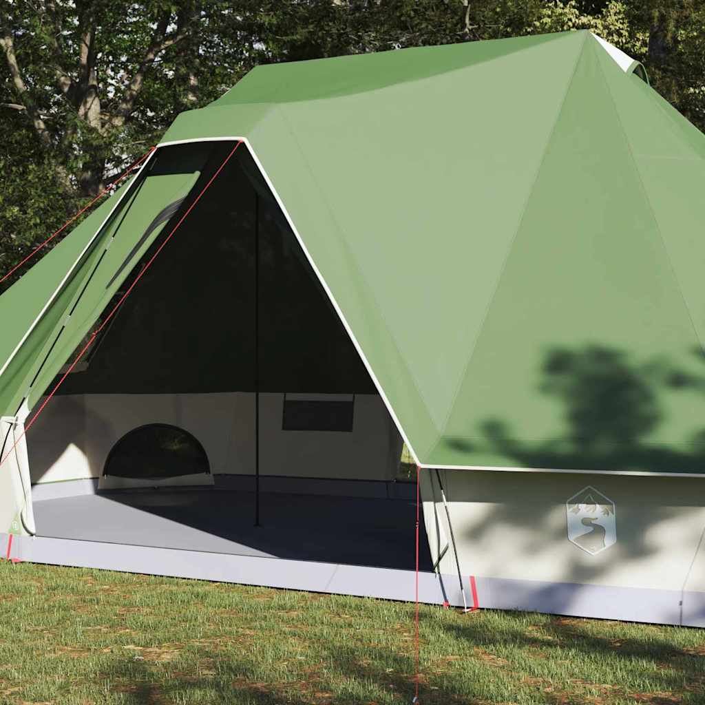 Tipi sátor tetővel tárolóval Zöld 680 x 430 x 270 cm taft