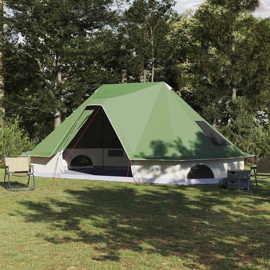 Tipi sátor tetővel tárolóval Zöld 680 x 430 x 270 cm taft