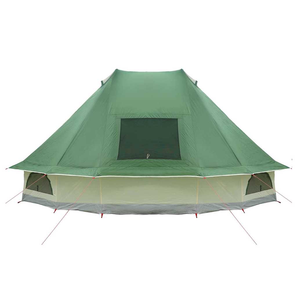 Tipi sátor tetővel tárolóval Zöld 680 x 430 x 270 cm taft