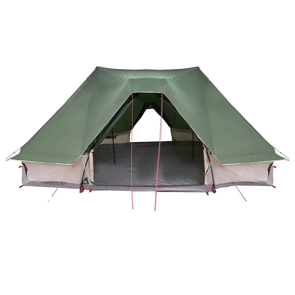 Tipi sátor tetővel tárolóval Zöld 680 x 430 x 270 cm taft