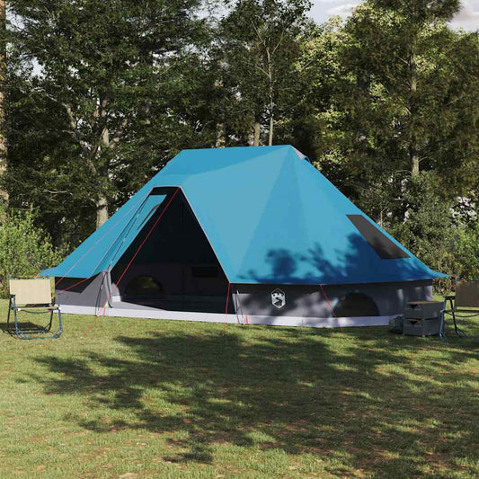 Tipi sátor tetővel tárolóval Kék 680 x 430 x 270 cm taft