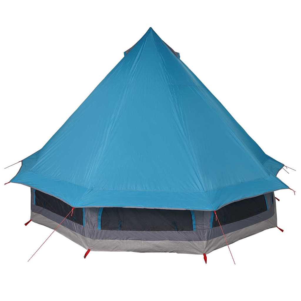 Tipi sátor tetővel tárolóval Kék 404 x 370 x 270 cm taft