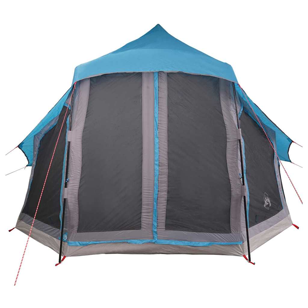 Tipi sátor tetővel tárolóval Kék 404 x 370 x 270 cm taft