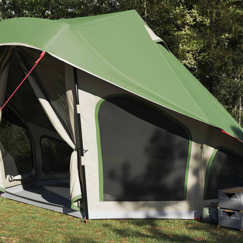 Tipi sátor tetővel tárolóval Zöld 508 x 470 x 300 cm taft