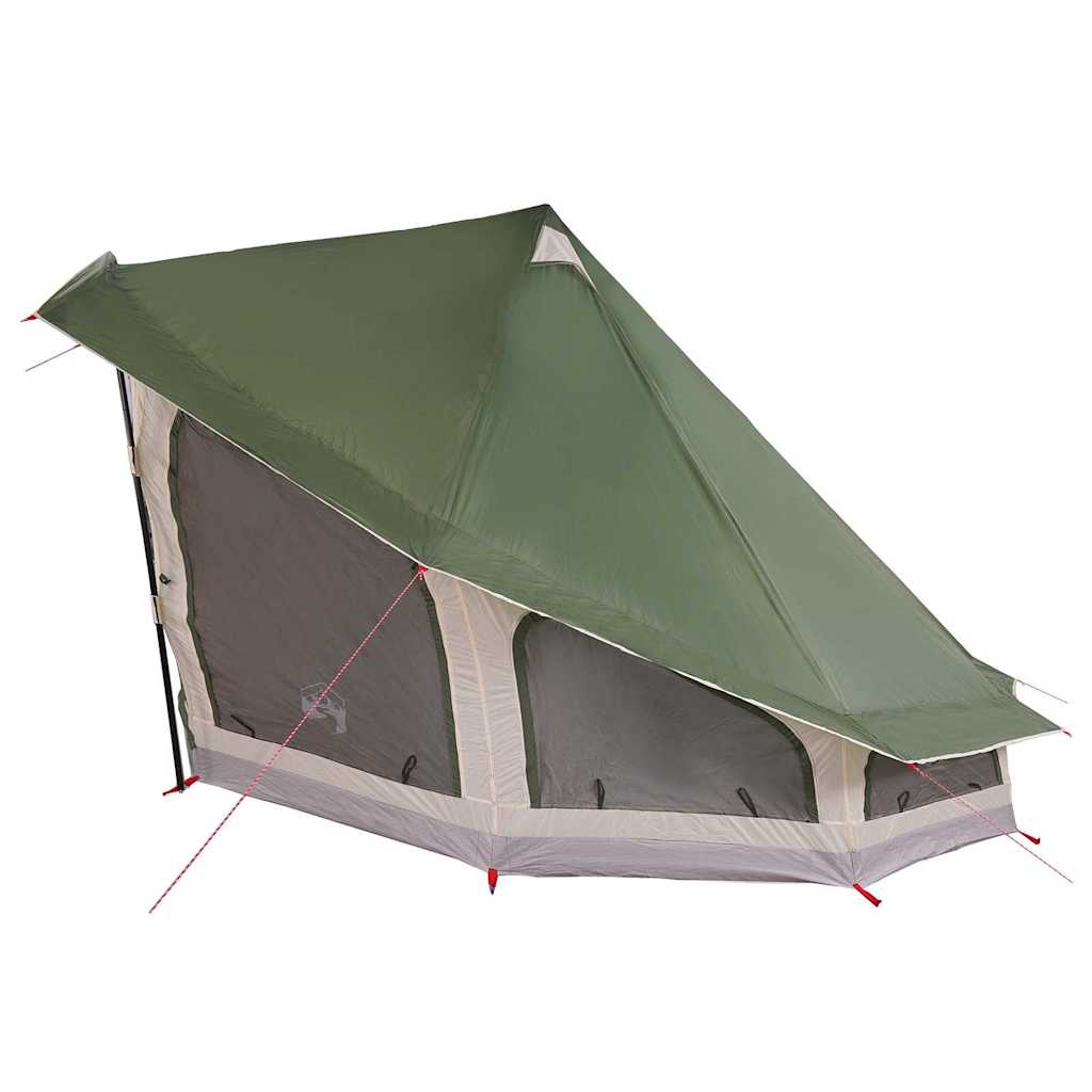 Tipi sátor tetővel tárolóval Zöld 508 x 470 x 300 cm taft