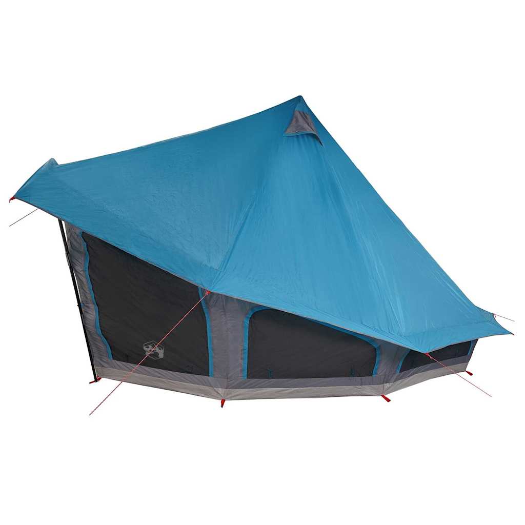 Tipi sátor tetővel tárolóval Kék 508 x 470 x 300 cm taft