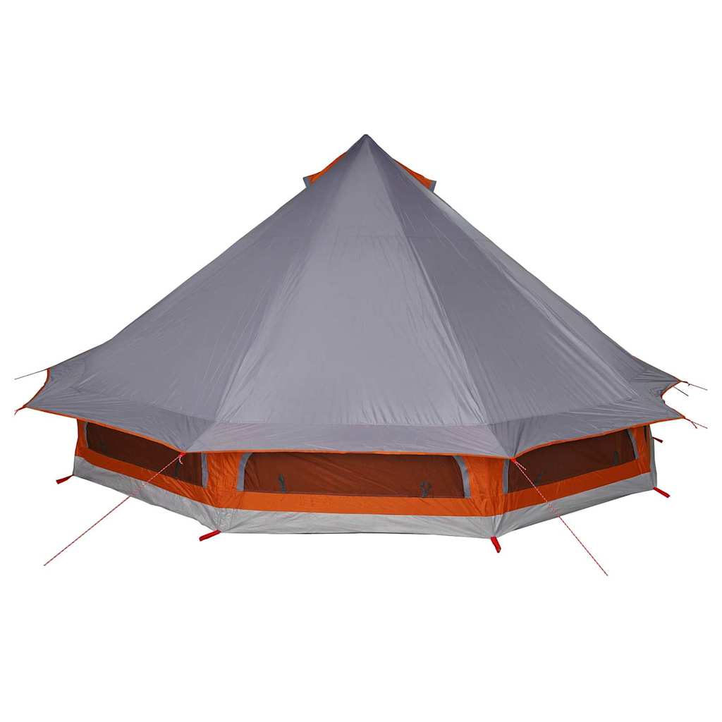 Tipi sátor tetővel Szürke és narancs 508 x 470 x 300 cm taft