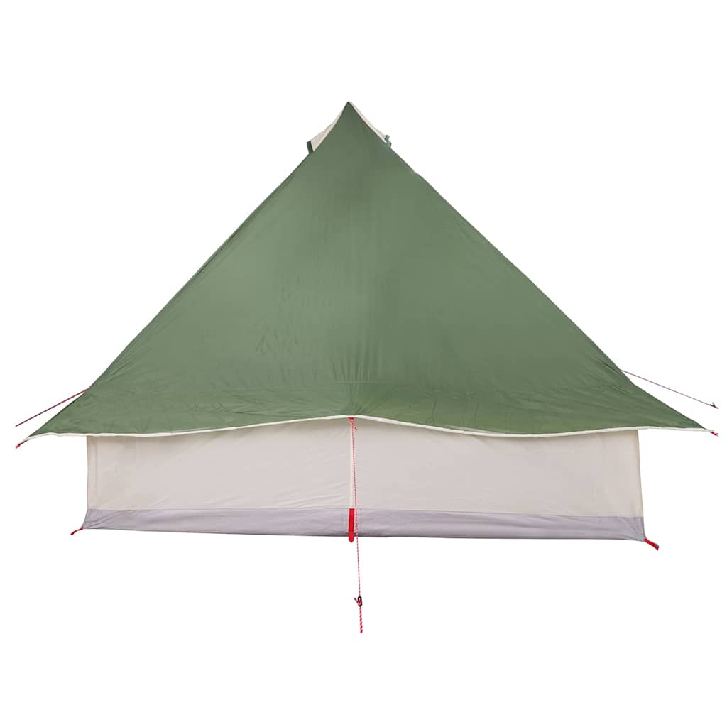 Tipi sátor tetővel tárolóval Zöld 358 x 296 x 258 cm taft