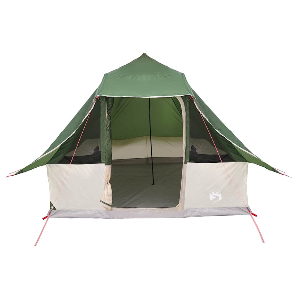 Tipi sátor tetővel tárolóval Zöld 358 x 296 x 258 cm taft