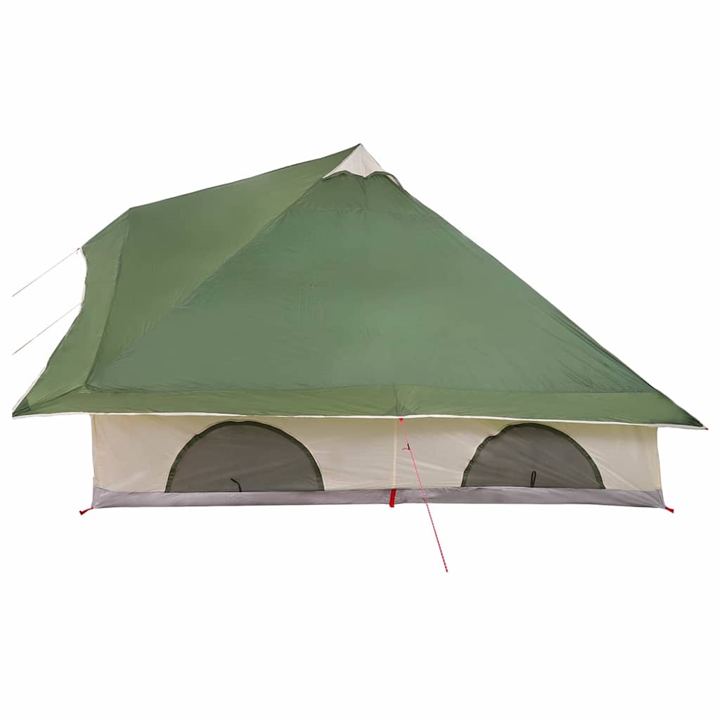 Tipi sátor tetővel tárolóval Zöld 358 x 296 x 258 cm taft