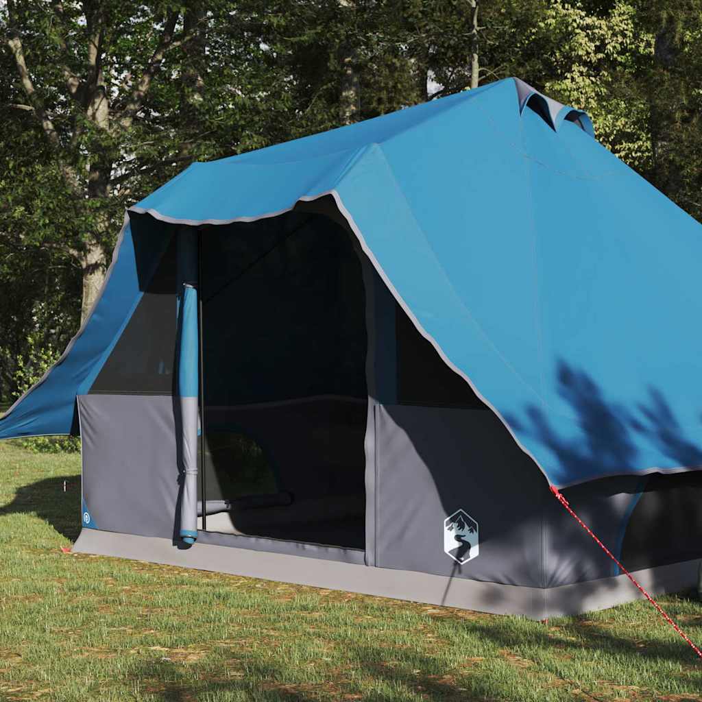 Tipi sátor tetővel tárolóval Kék 358 x 296 x 258 cm taft