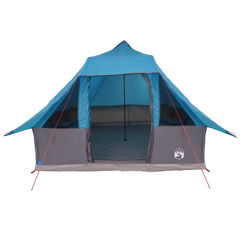 Tipi sátor tetővel tárolóval Kék 358 x 296 x 258 cm taft