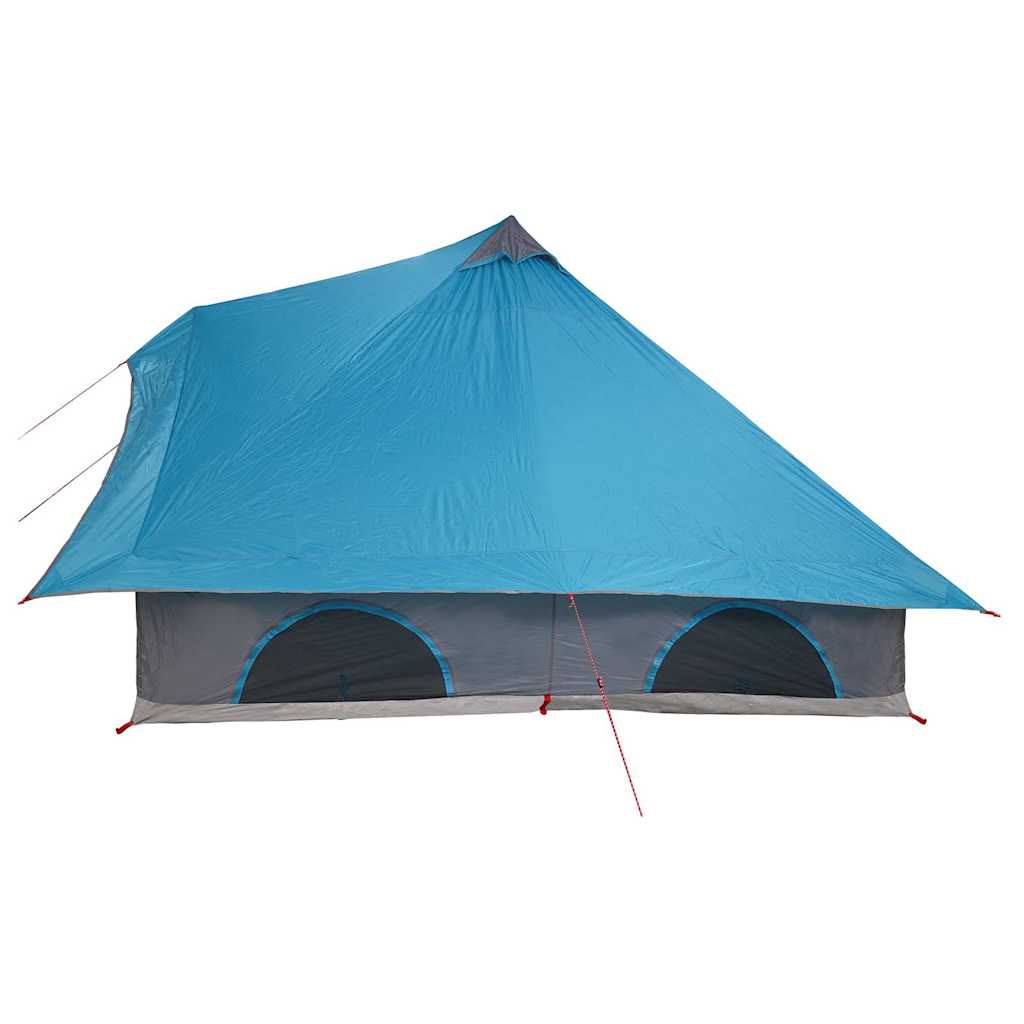 Tipi sátor tetővel tárolóval Kék 358 x 296 x 258 cm taft
