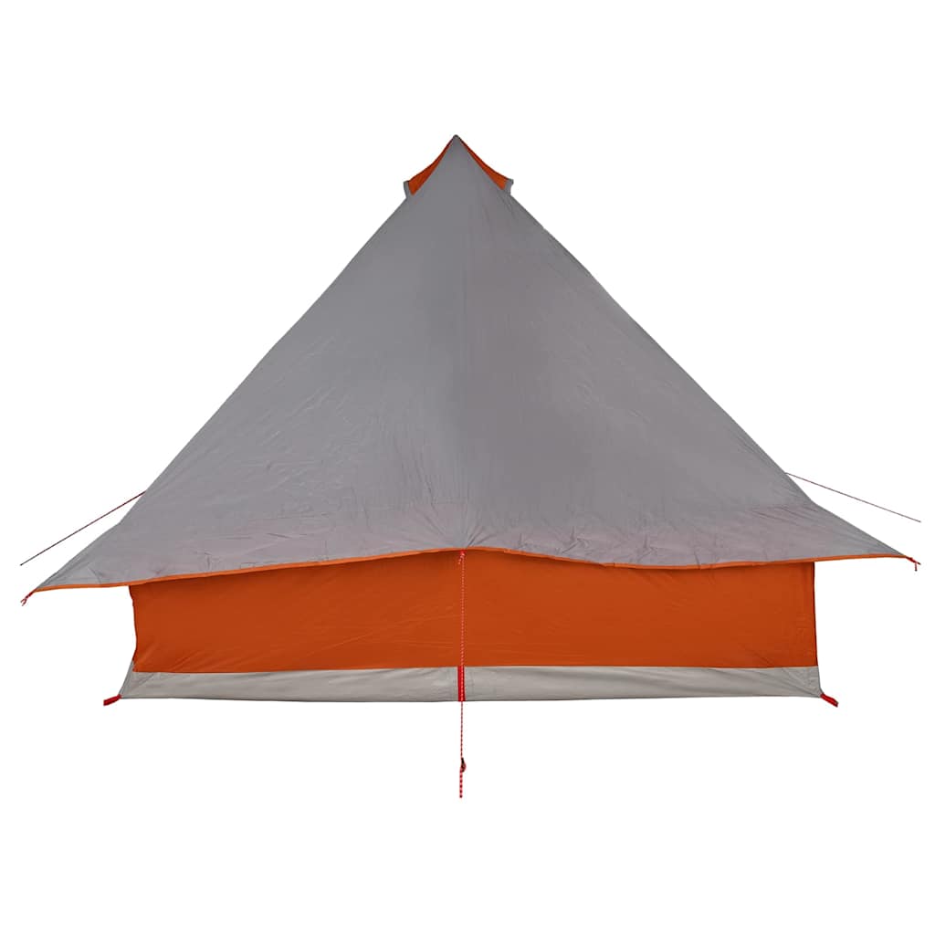 Tipi sátor tetővel Szürke és narancs 358 x 296 x 258 cm taft