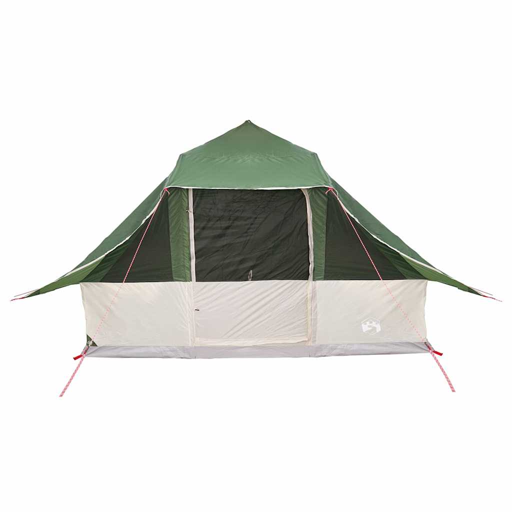 Tipi sátor tetővel tárolóval Zöld 364 x 281 x 257 cm taft
