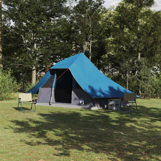 Tipi sátor tetővel tárolóval Kék 364 x 281 x 257 cm taft