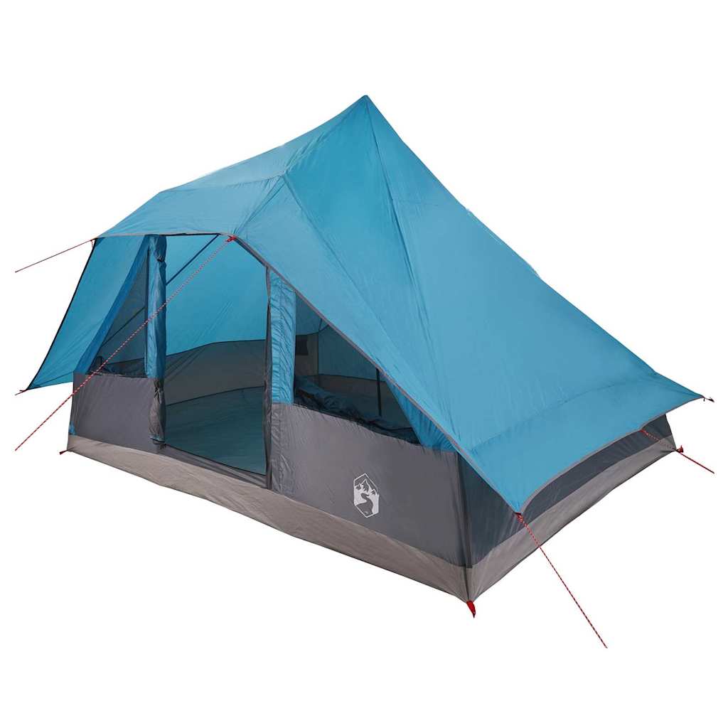 Tipi sátor tetővel tárolóval Kék 364 x 281 x 257 cm taft