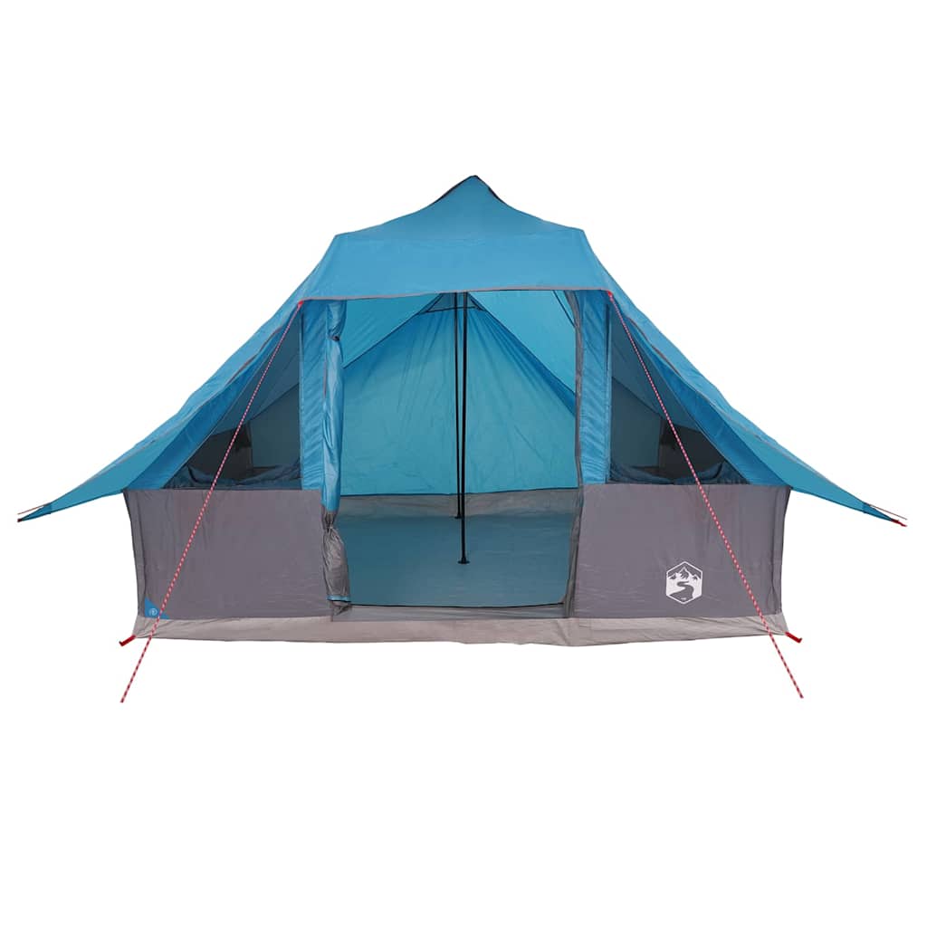 Tipi sátor tetővel tárolóval Kék 364 x 281 x 257 cm taft