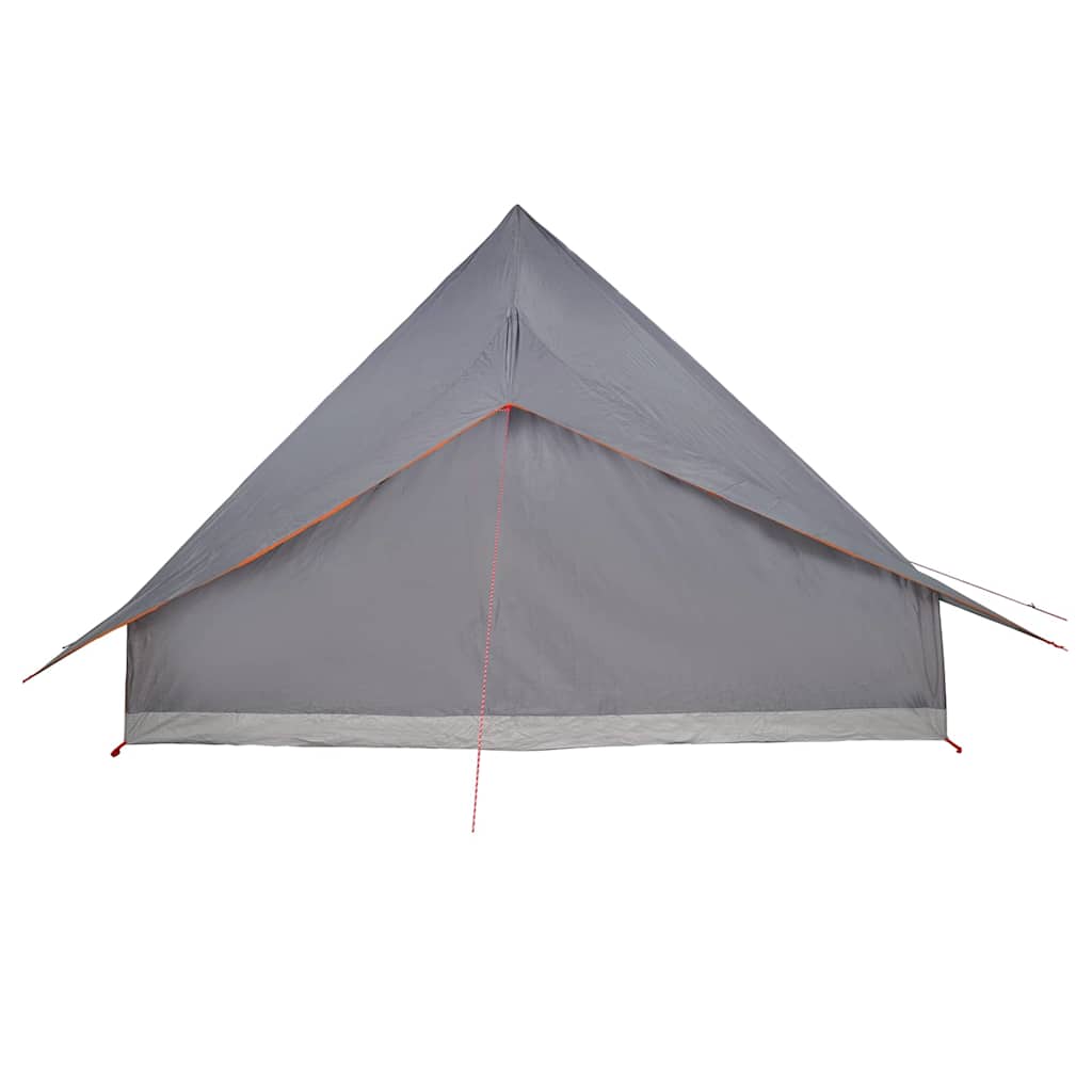 Tipi sátor tetővel Szürke és narancs 364 x 281 x 257 cm taft