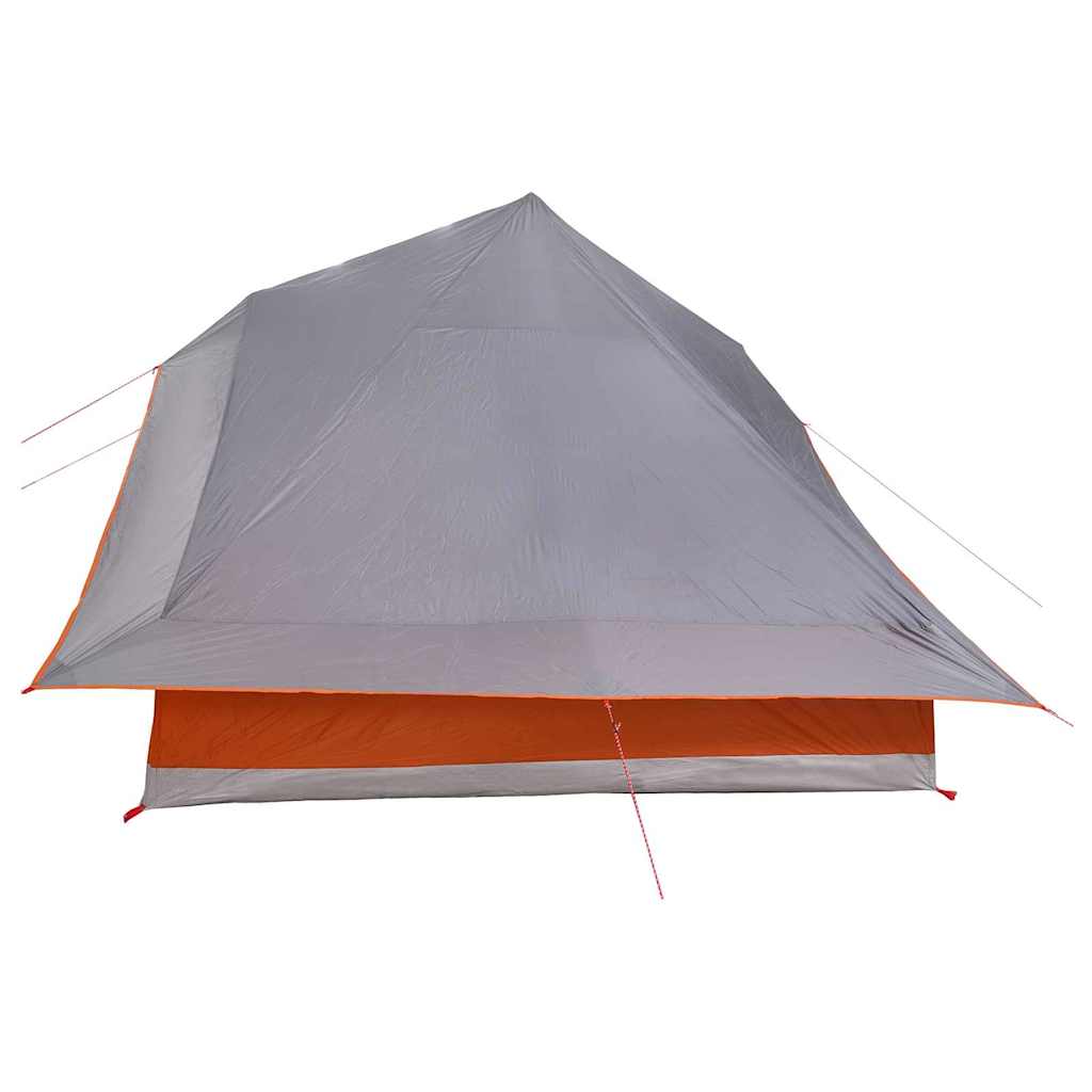 Tipi sátor tetővel Szürke és narancs 364 x 281 x 257 cm taft