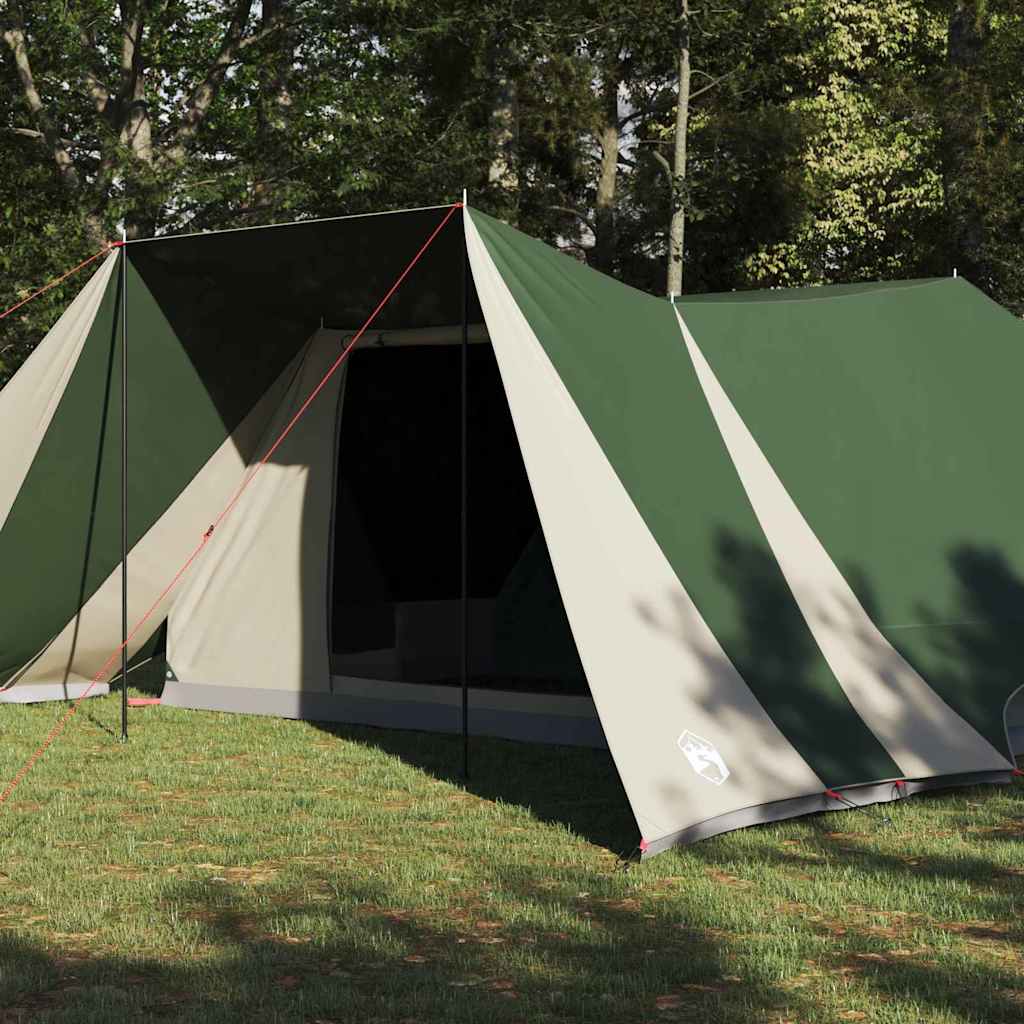 Tipi sátor tetővel tárolóval Zöld 660 x 456 x 200 cm taft