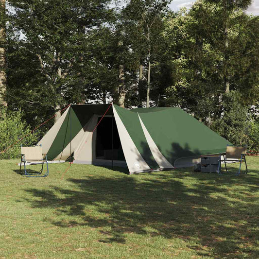 Tipi sátor tetővel tárolóval Zöld 660 x 456 x 200 cm taft