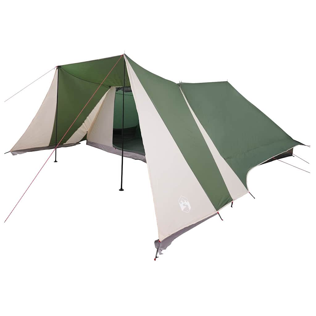 Tipi sátor tetővel tárolóval Zöld 660 x 456 x 200 cm taft