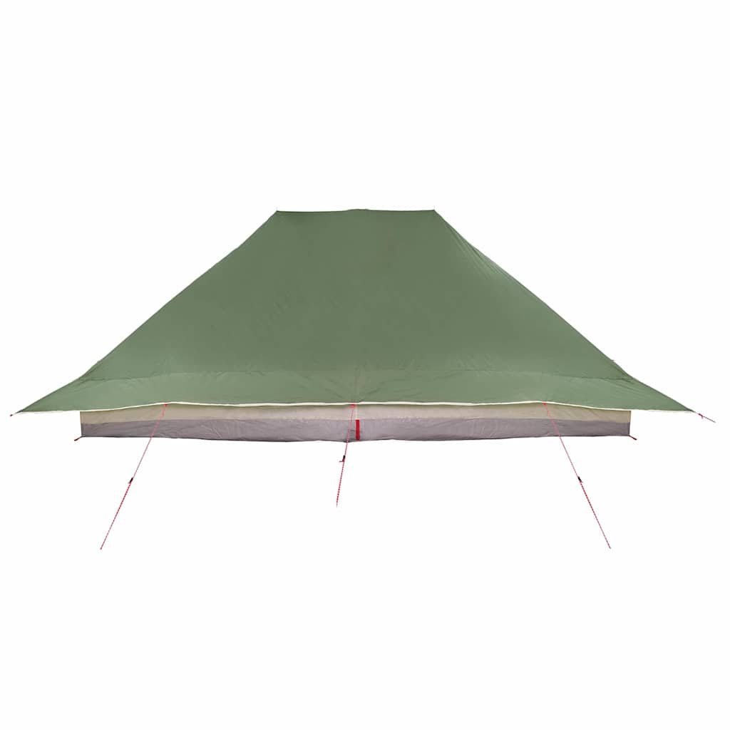 Tipi sátor tetővel tárolóval Zöld 660 x 456 x 200 cm taft