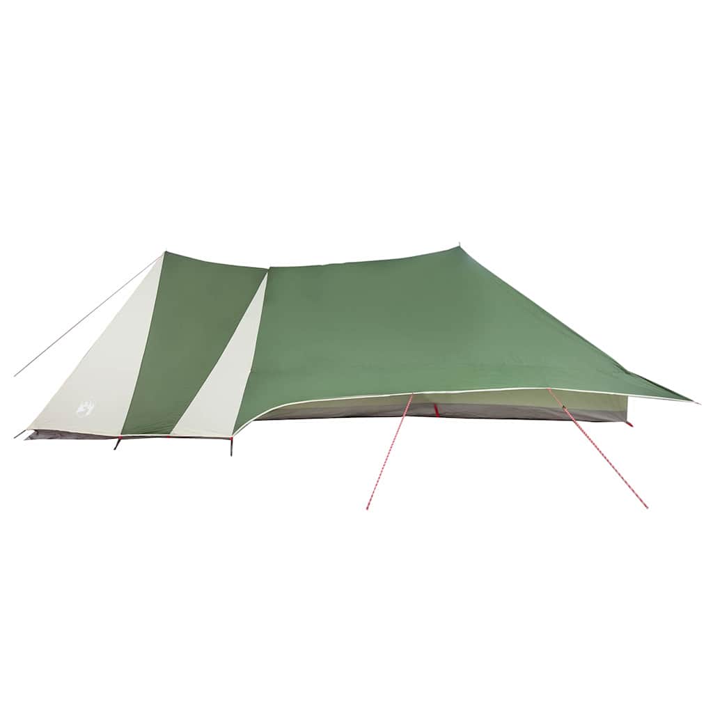 Tipi sátor tetővel tárolóval Zöld 660 x 456 x 200 cm taft