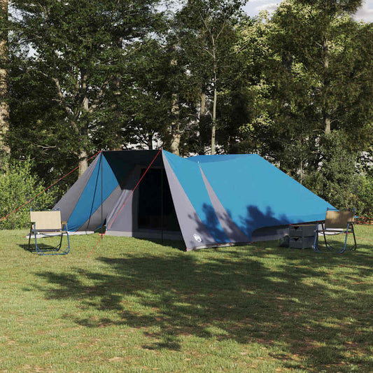 Tipi sátor tetővel tárolóval Kék 660 x 456 x 200 cm taft