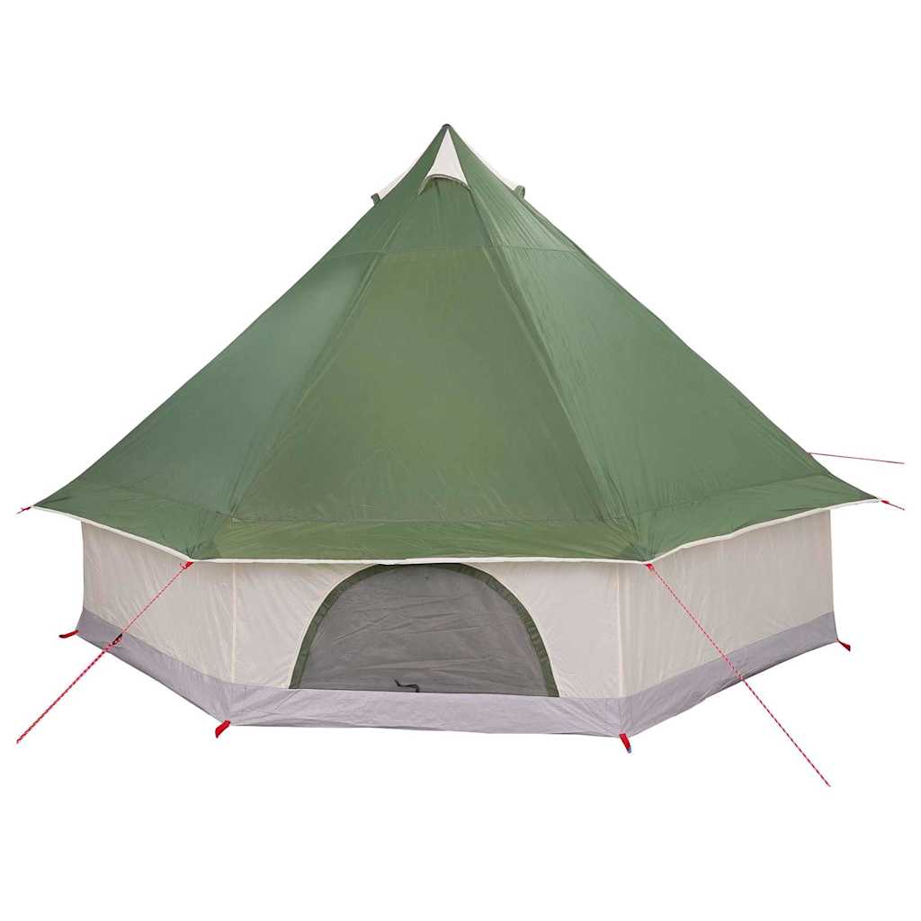 Tipi sátor tetővel tárolóval Zöld 400 x 346 x 250 cm taft
