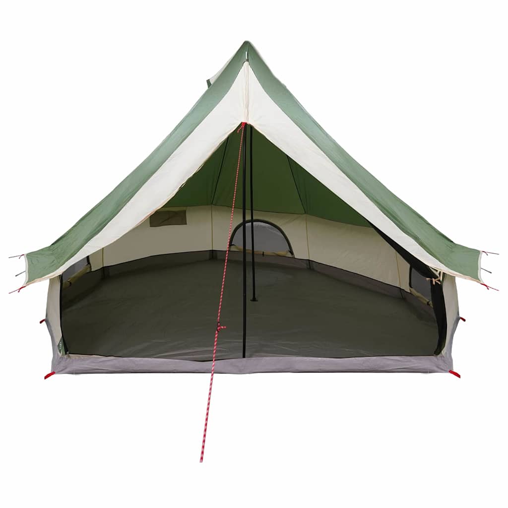 Tipi sátor tetővel tárolóval Zöld 400 x 346 x 250 cm taft