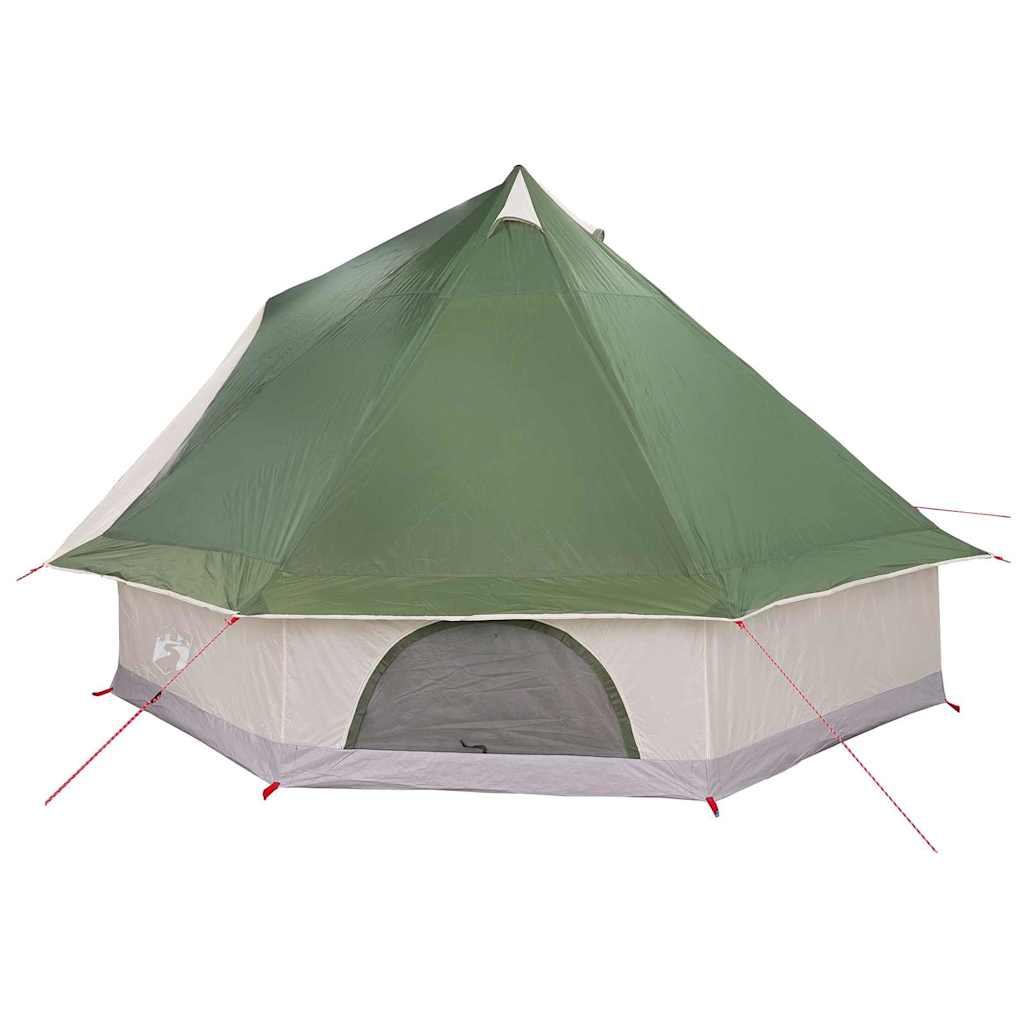 Tipi sátor tetővel tárolóval Zöld 400 x 346 x 250 cm taft