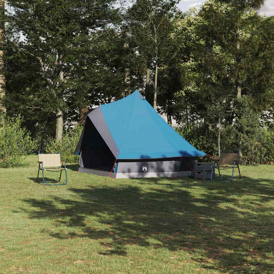 Tipi sátor tetővel tárolóval Kék 400 x 346 x 250 cm taft