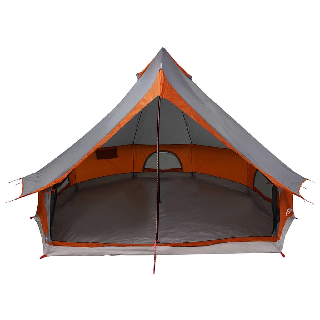 Tipi sátor tetővel Szürke és narancs 400 x 346 x 250 cm taft