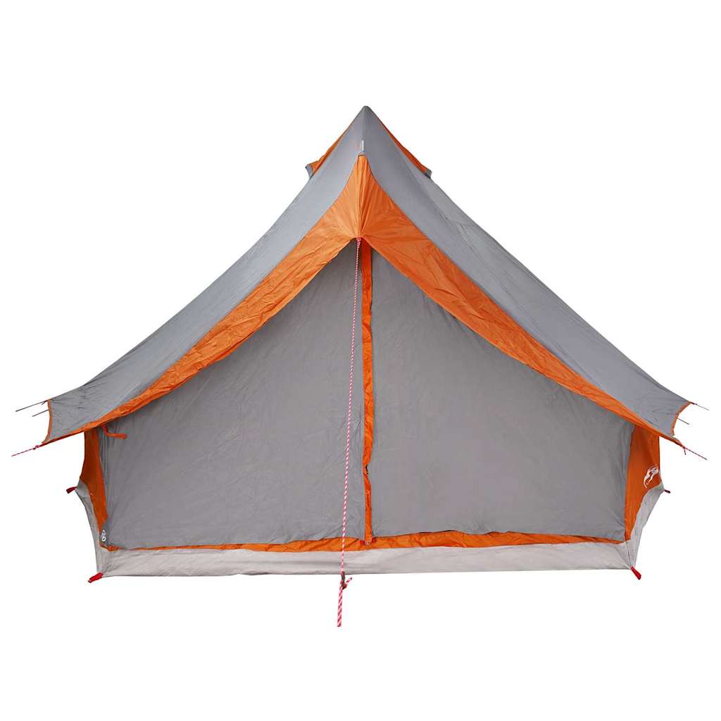 Tipi sátor tetővel Szürke és narancs 400 x 346 x 250 cm taft