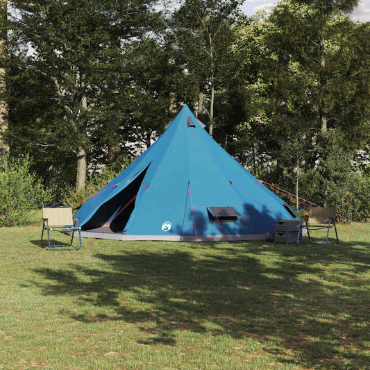 Tipi sátor tetővel tárolóval Kék 560 x 560 x 300 cm taft