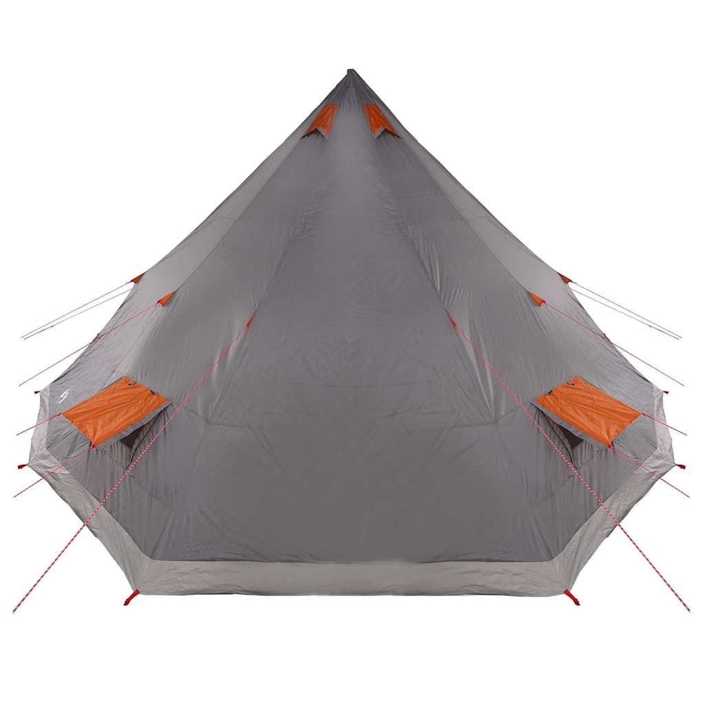 Tipi sátor tetővel Szürke és narancs 560 x 560 x 300 cm taft