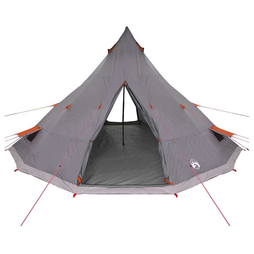 Tipi sátor tetővel Szürke és narancs 560 x 560 x 300 cm taft