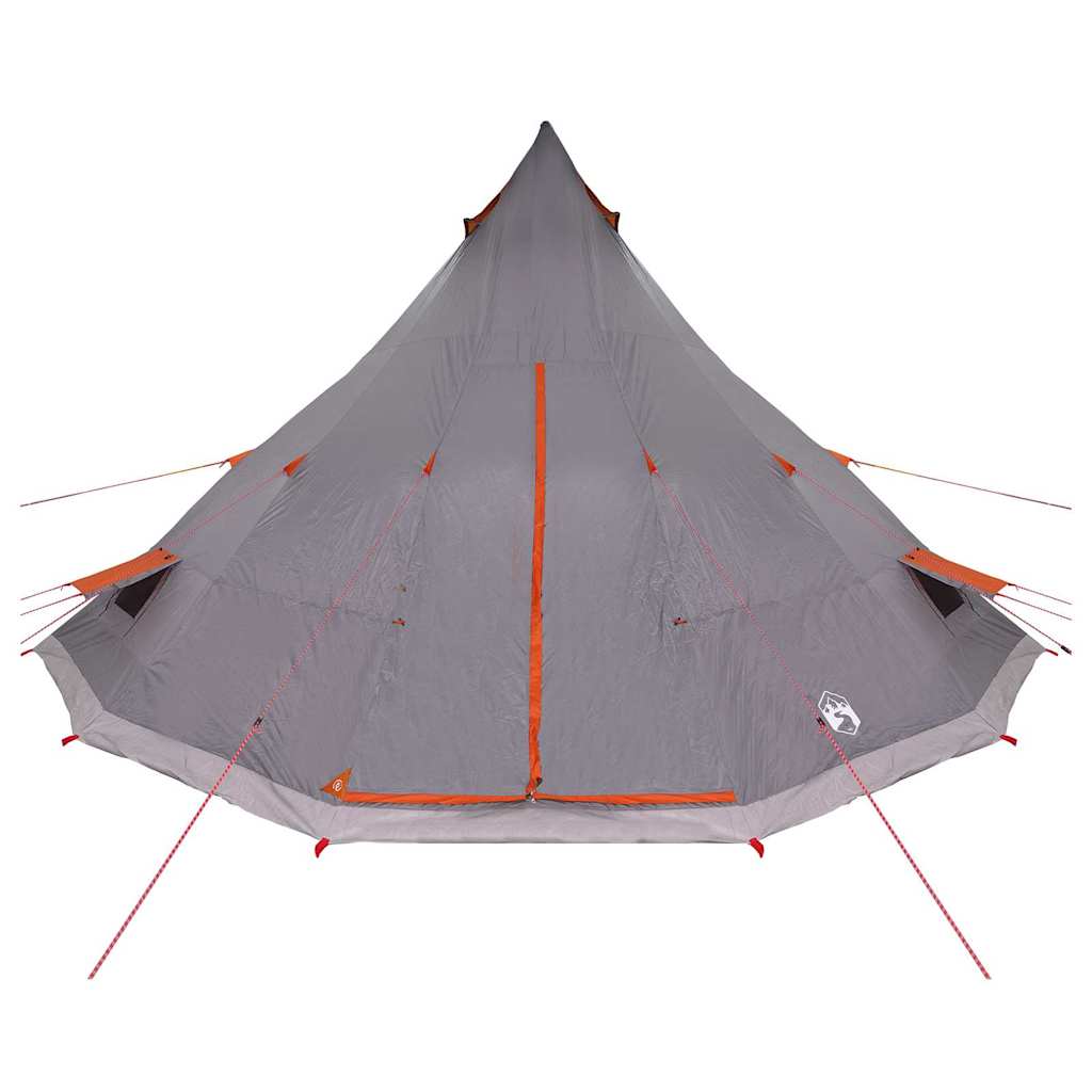 Tipi sátor tetővel Szürke és narancs 560 x 560 x 300 cm taft