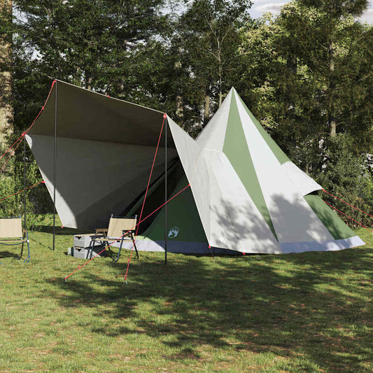 Tipi sátor tetővel tárolóval Zöld 510 x 690 x 330 cm taft