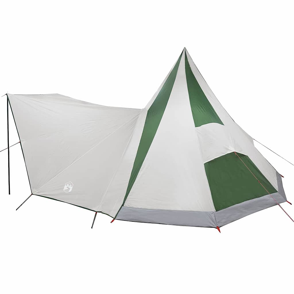 Tipi sátor tetővel tárolóval Zöld 510 x 690 x 330 cm taft