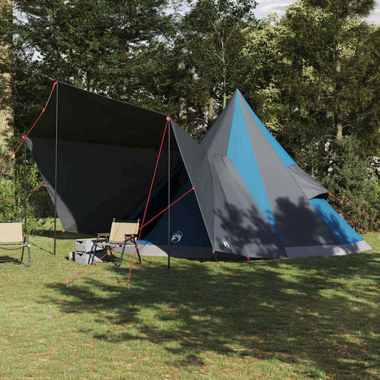 Tipi sátor tetővel tárolóval Kék 510 x 690 x 330 cm taft