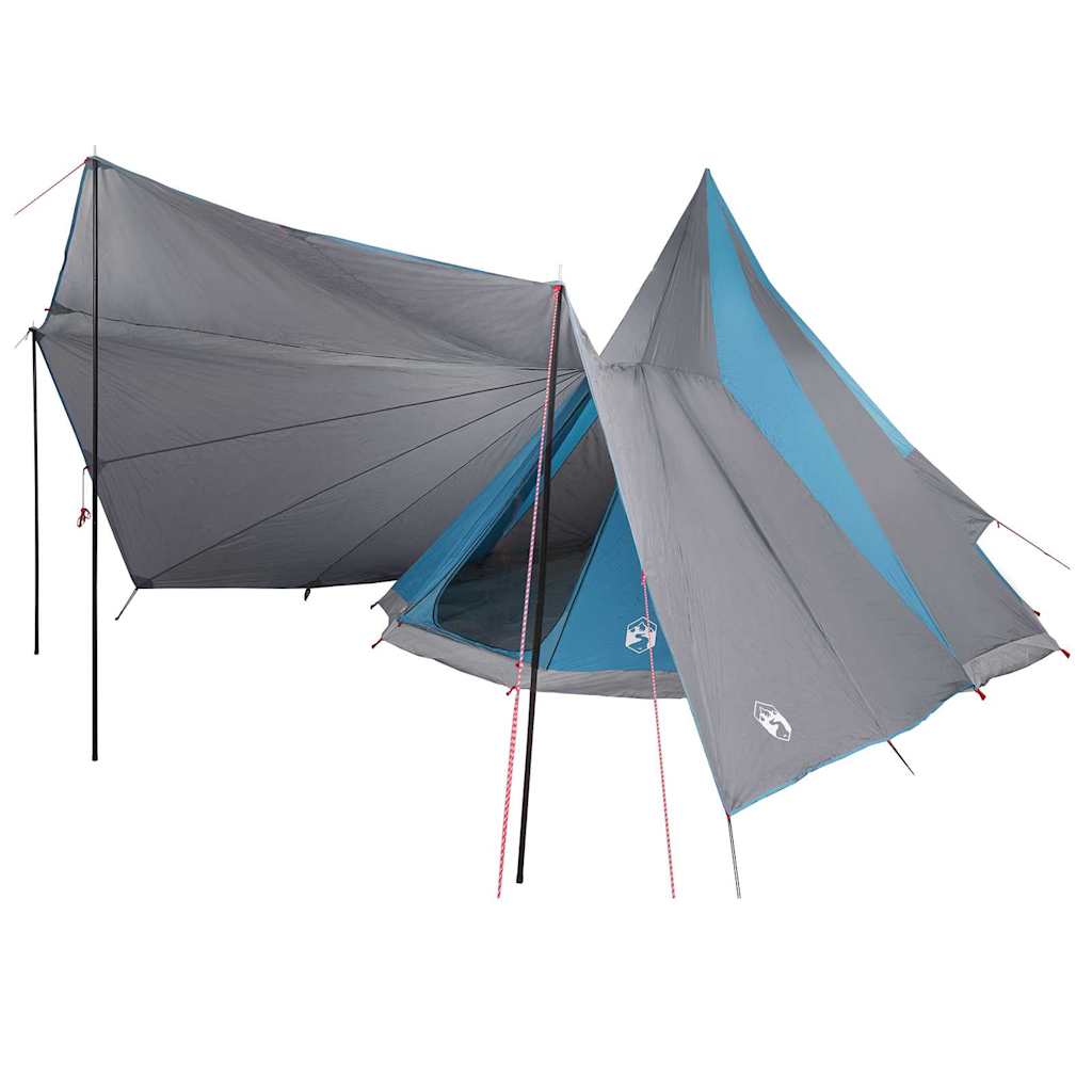 Tipi sátor tetővel tárolóval Kék 510 x 690 x 330 cm taft