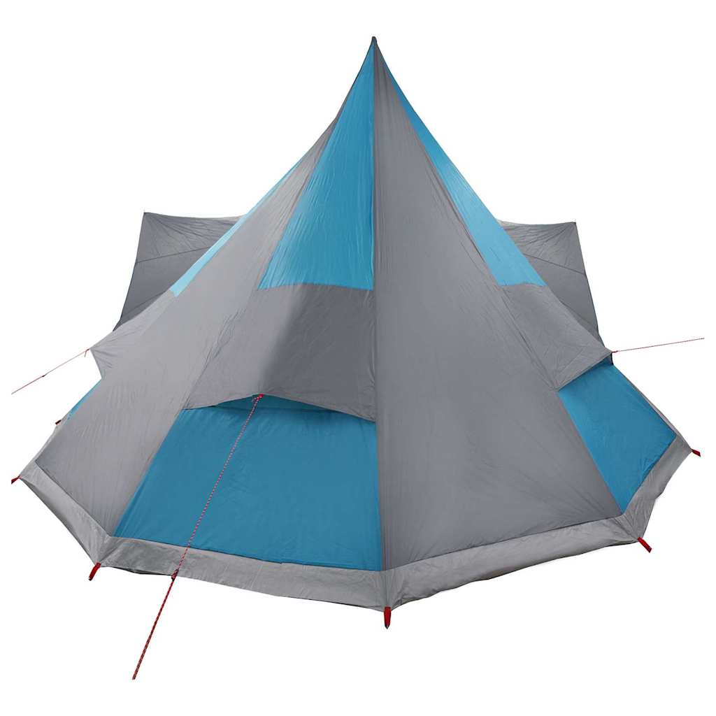 Tipi sátor tetővel tárolóval Kék 510 x 690 x 330 cm taft