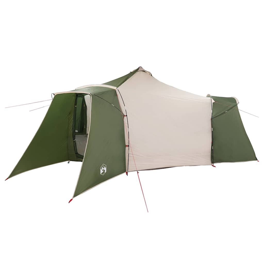Tipi sátor tetővel tárolóval Zöld 492 x 492 x 275 cm taft