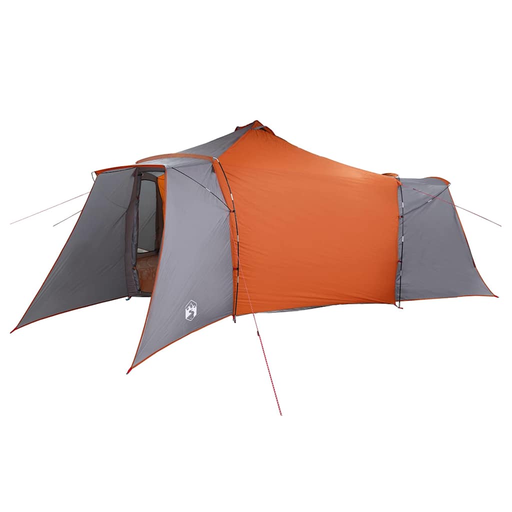 Tipi sátor tetővel Szürke és narancs 492 x 492 x 275 cm taft