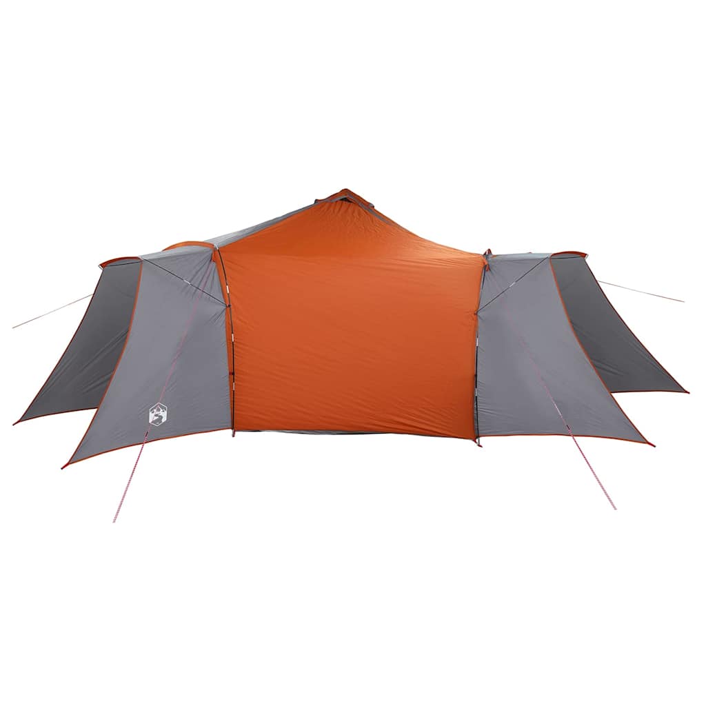 Tipi sátor tetővel Szürke és narancs 492 x 492 x 275 cm taft