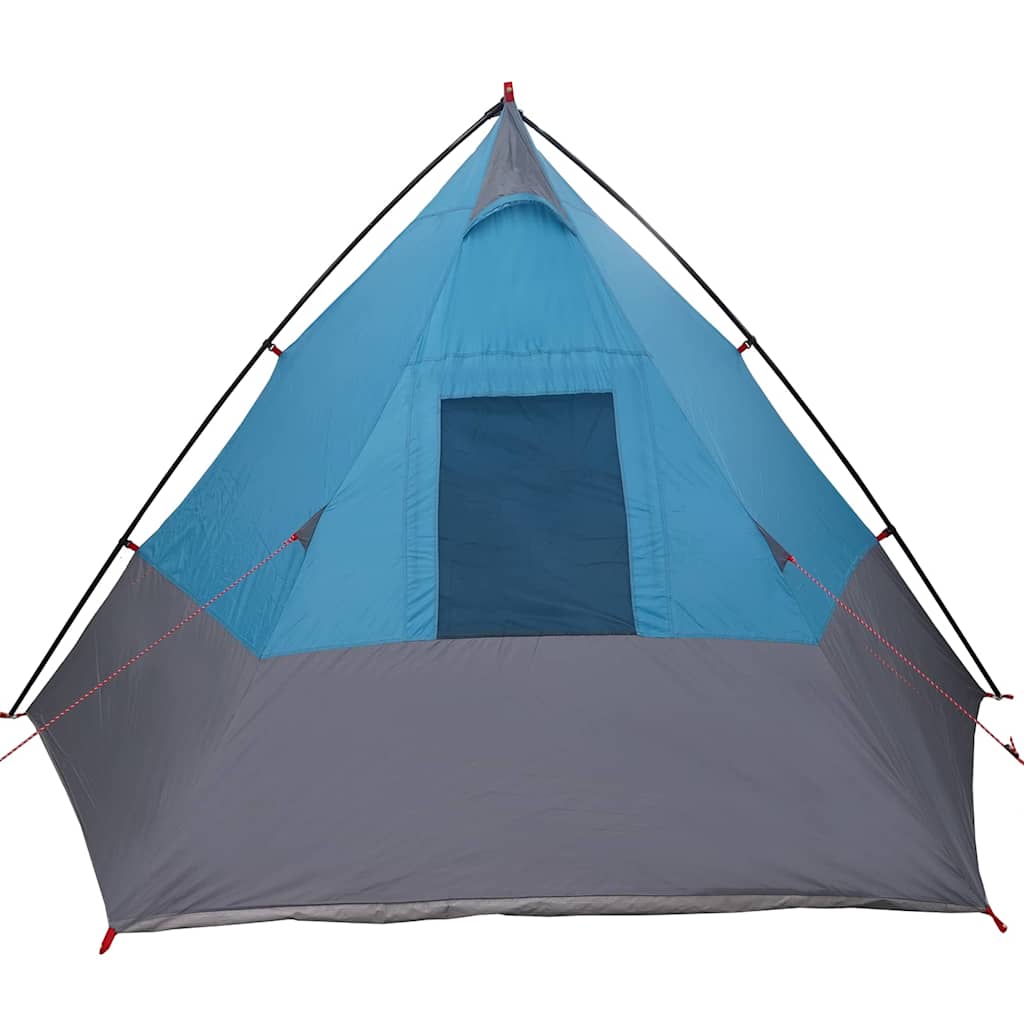Tipi sátor tetővel tárolóval Kék 383 x 338 x 217 cm taft