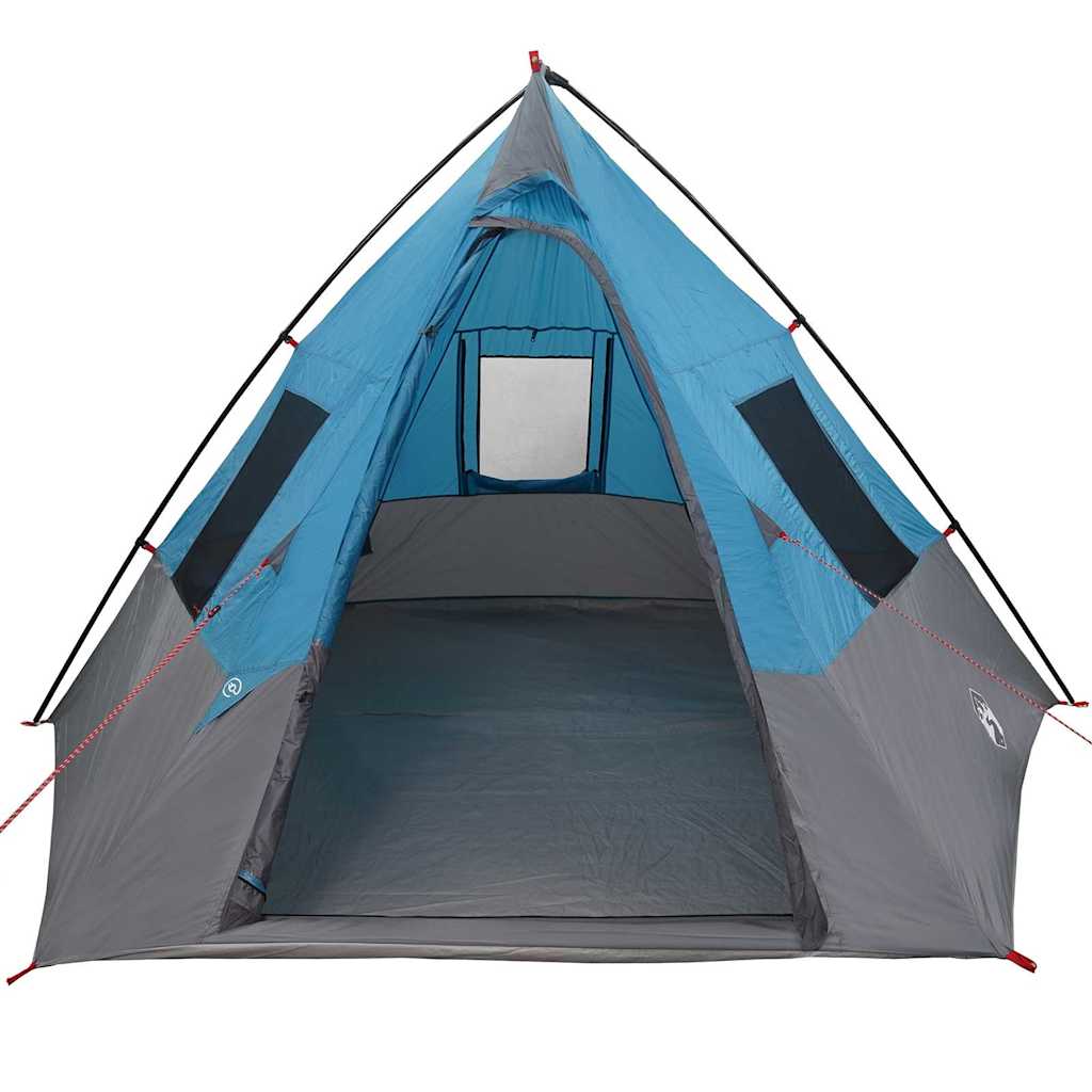 Tipi sátor tetővel tárolóval Kék 383 x 338 x 217 cm taft
